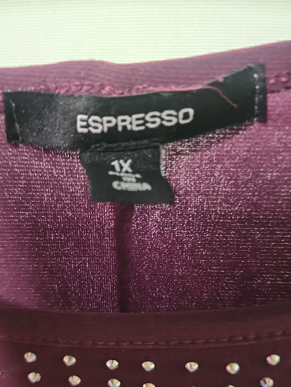 Expresso Ladies Rhinestone Blouse - Picture 4 of 6